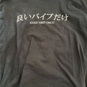 Black “Good vibes only” Longsleeve